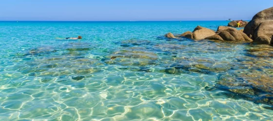 Swim in the clear waters of the Mediterranean