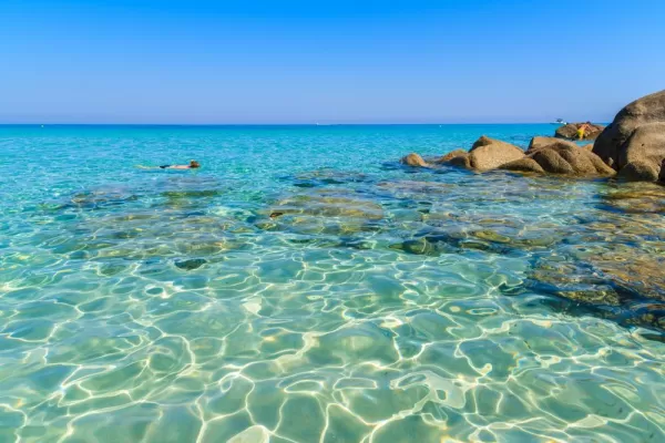 Swim in the clear waters of the Mediterranean