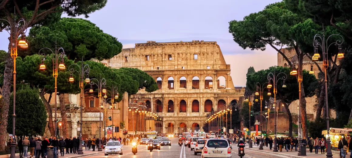 Ancient and modern worlds collide in Rome