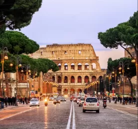 Ancient and modern worlds collide in Rome