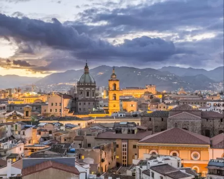 Sunset over Palermo