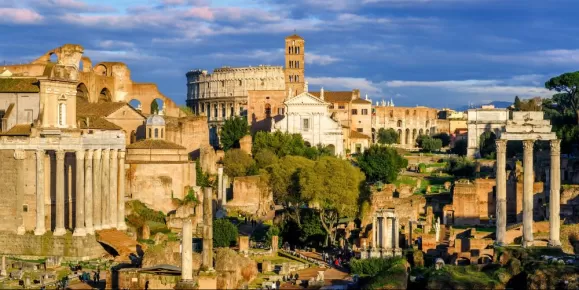 Explore the ancient ruins of Rome