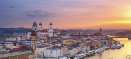 Sunset over Passau