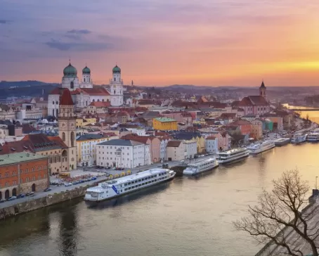 Sunset over Passau