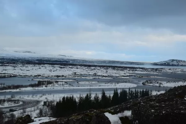 Enjoy the vast Icelandic winter landscape