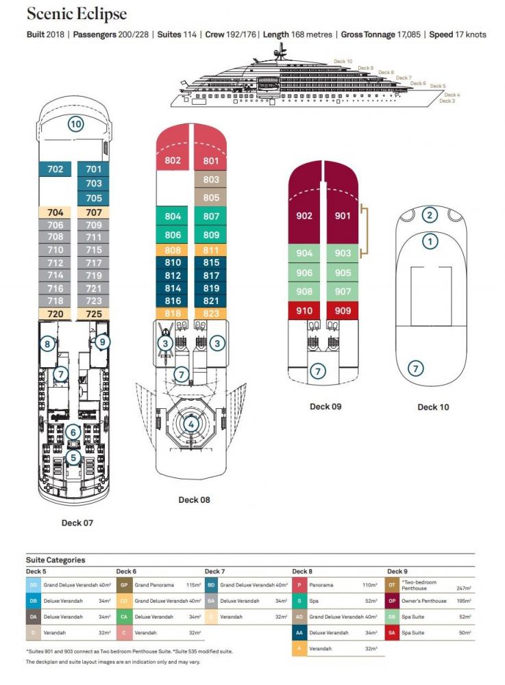 scenic eclipse cruise mapper