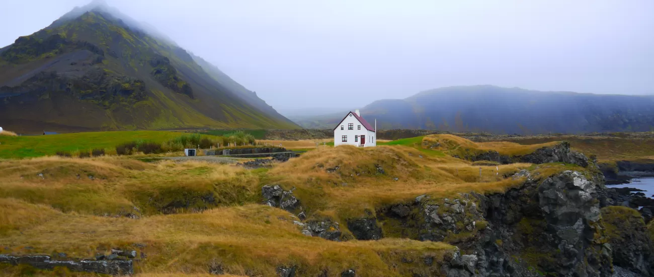 A solitary church in rural Iceland