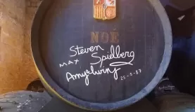 Tio Pepe sherry cask signed by Spielberg