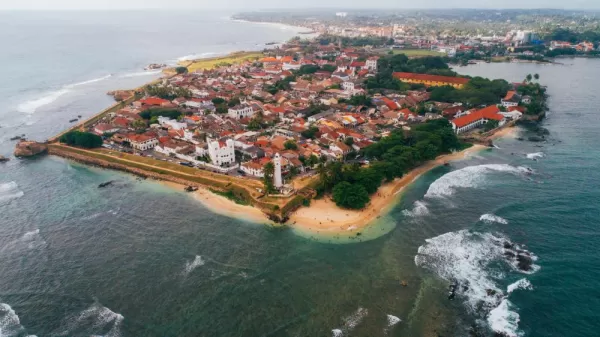 View of the historic fort at Galle