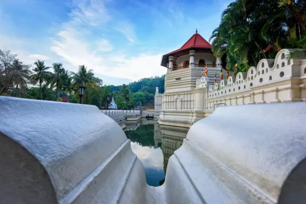 Visit the Buddhist temple of the sacred tooth in Kandy