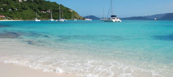 Relax on the white sandy beaches of the Caribbean