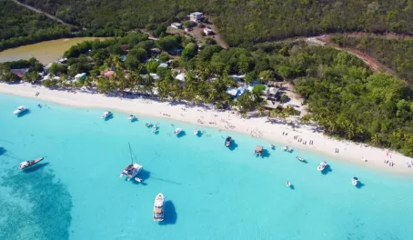 The crystal blue water of Jost van Dyke