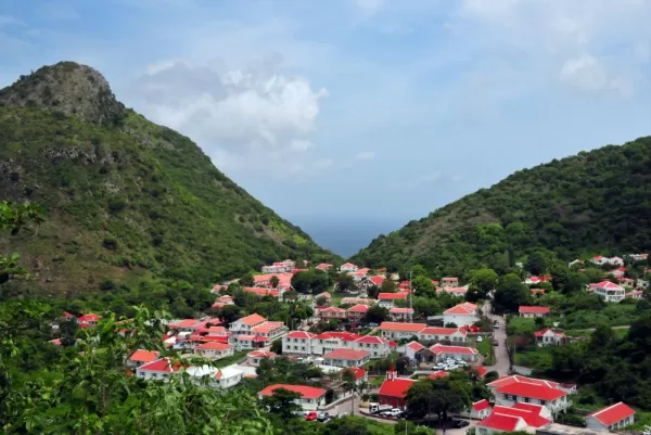 Hike the lush green hills of Saba