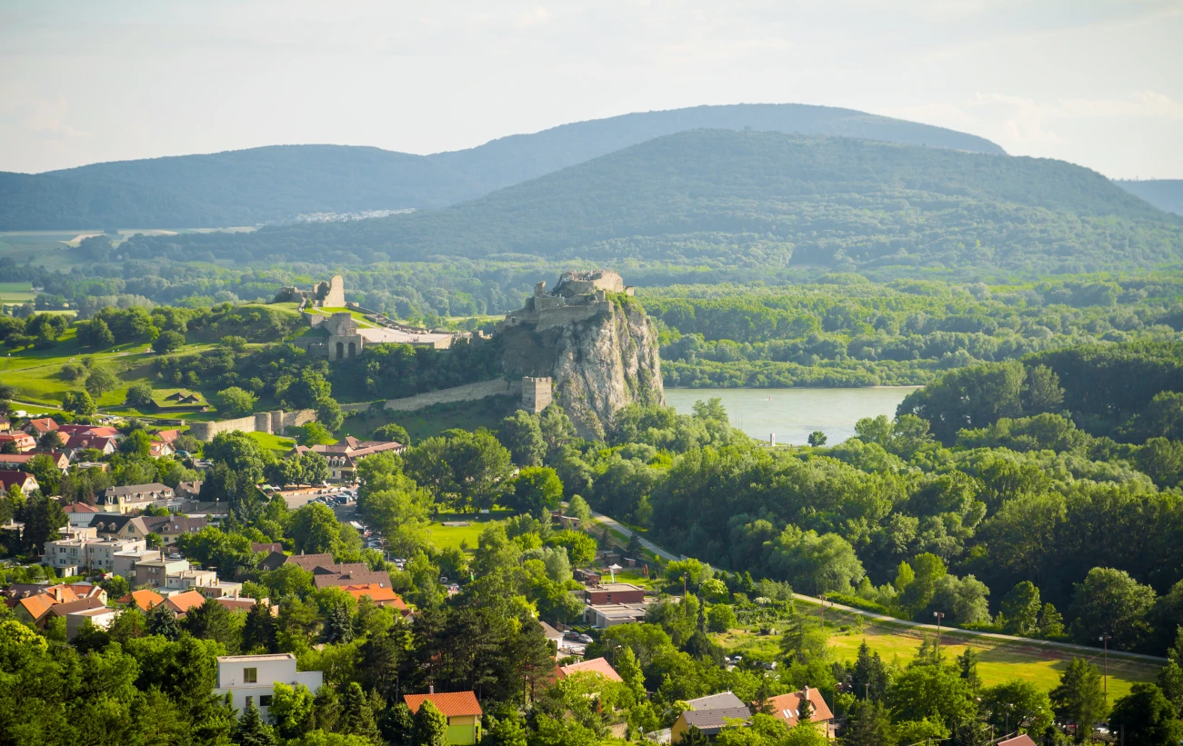 Explore castle ruins outside beautiful Bratislava