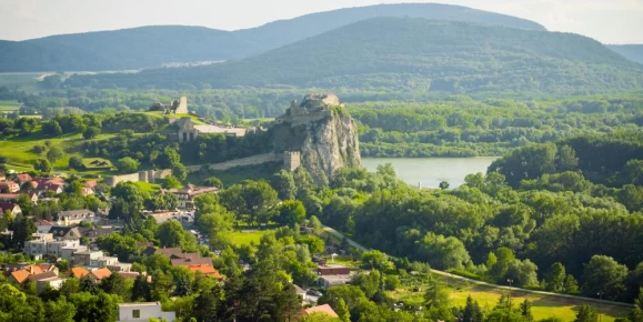 Explore castle ruins outside beautiful Bratislava