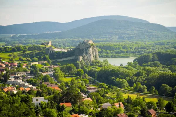Explore castle ruins outside beautiful Bratislava