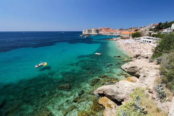 Relax on the beaches surrounding famous Dubrovnik
