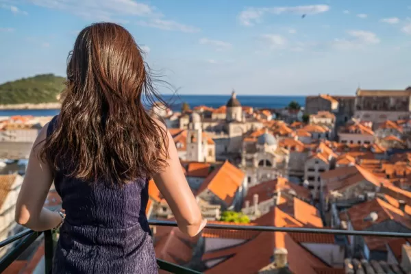 Admire the historic red-roofed city of Dubrovnik