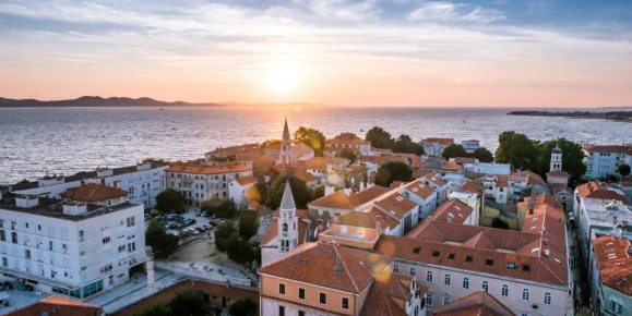 Enjoy stunning sunset views over Zadar