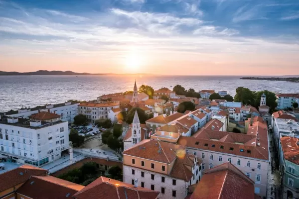 Enjoy stunning sunset views over Zadar