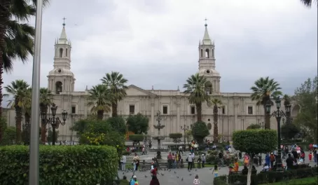 Plaza de Armas de Arequipa, this is a really beautiful city 