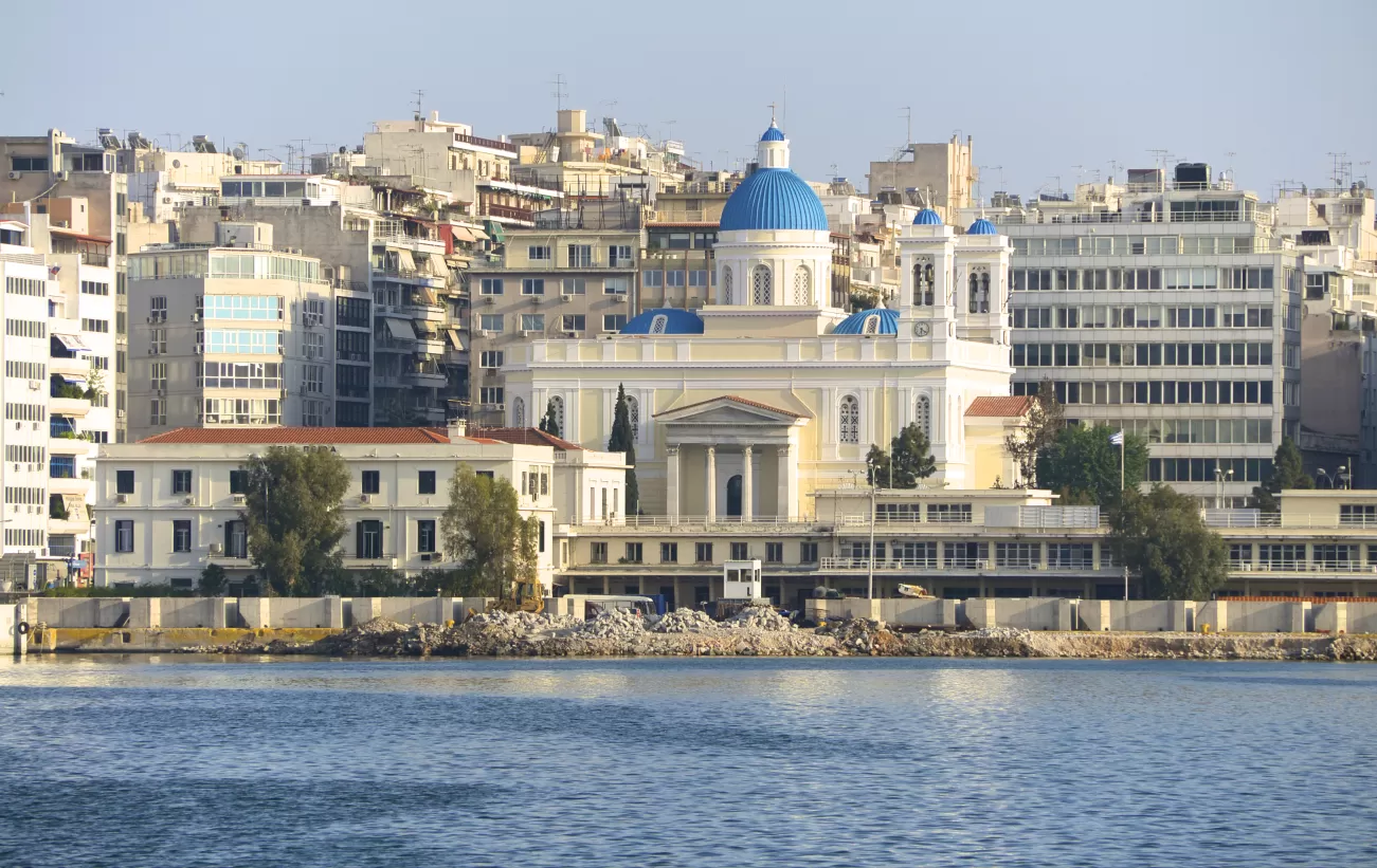 Stop in Piraeus, the port of Athens