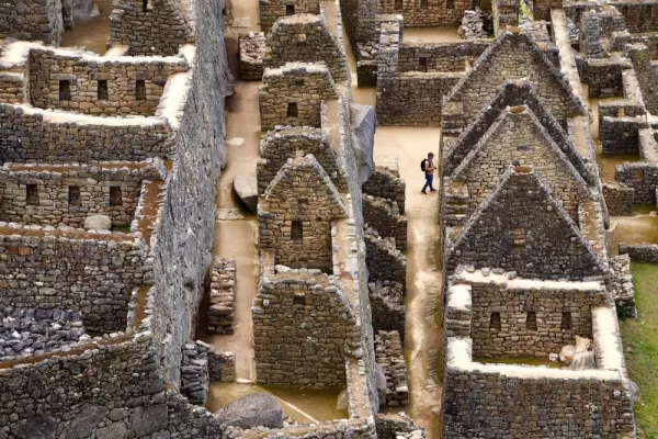 Wander through the maze of ruins at Machu Picchu