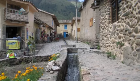 Inca water chanel in Ollantaytambo