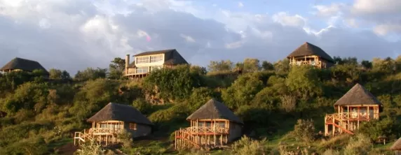 Sunbird Lodge sits atop a hill overlooking the Rift Valley
