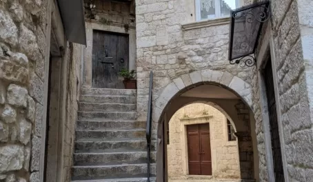 Narrow streets in old town Trogir