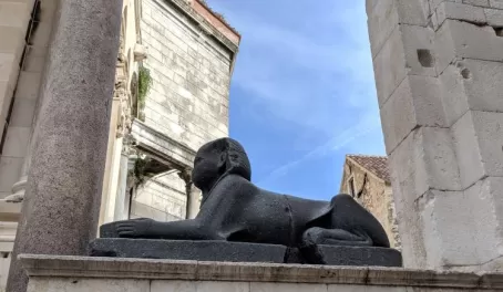 Egyptian sphinx in Diocletian's palace, Split