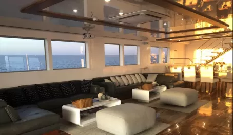 Aboard the Infinity - main lounge