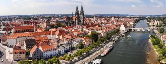 Stop in historic Regensburg on your Danube river cruise