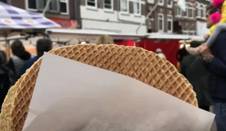 Most amazing stroopwafel of my life - fresh from Albert Cuyp Market.