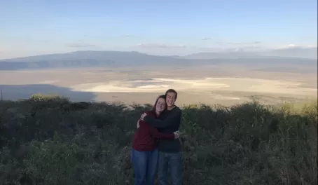 Hugs at our favorite accommodation - Pakulala on top of Ngorongoro Crater.