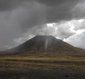Ol Dionyo Lengai - the only active mountain in Tanzania.