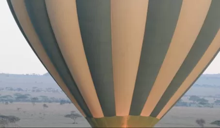 One of the best highlights of our trip was seeing the Serengeti by balloon.