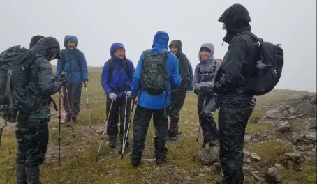 Drenched Hiking in Denali