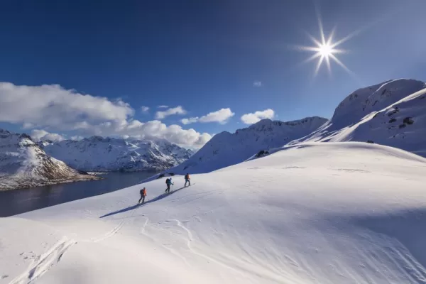 Ski tour in the Arctic