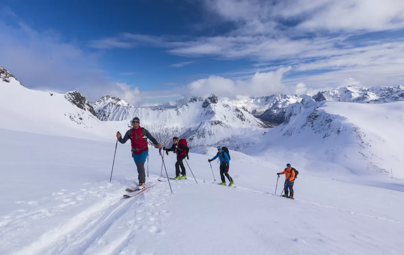 Ski tour in the Arctic