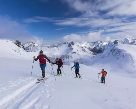 Ski tour in the Arctic