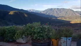 Trekking in the High Atlas - the view from our Berber Gite
