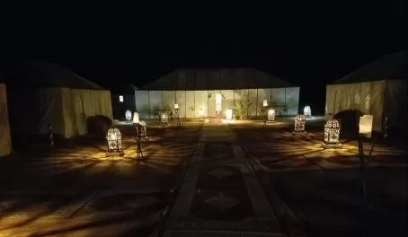 Our camp in the desert