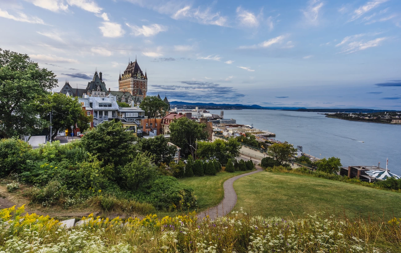 Explore the parks around Quebec City for a view of the city