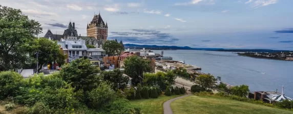 Explore the parks around Quebec City for a view of the city