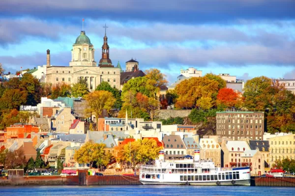 Stroll by the river running through Quebec City