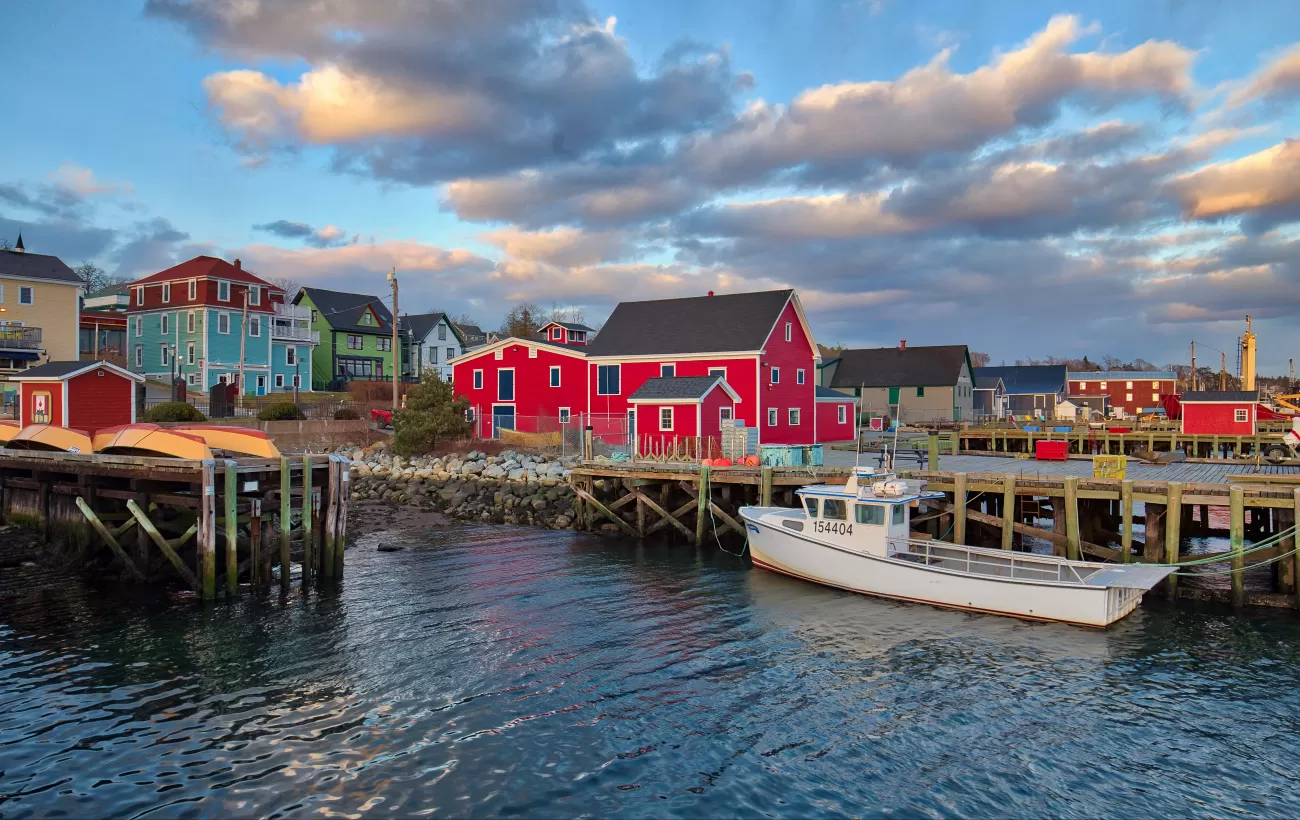 Visit quaint fishing villages along the coast of Nova Scotia