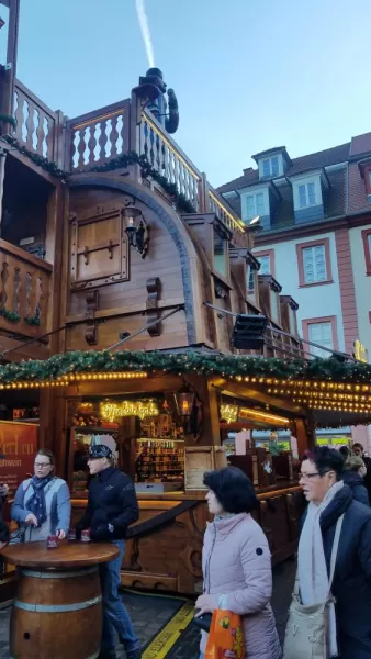 Once again, cute and elaborate Christmas Markets. This stall even had a second floor!