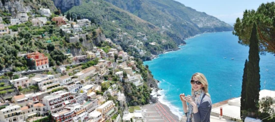 Relaxing on the Amalfi coast of Italy