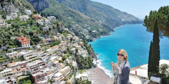 Relaxing on the Amalfi coast of Italy